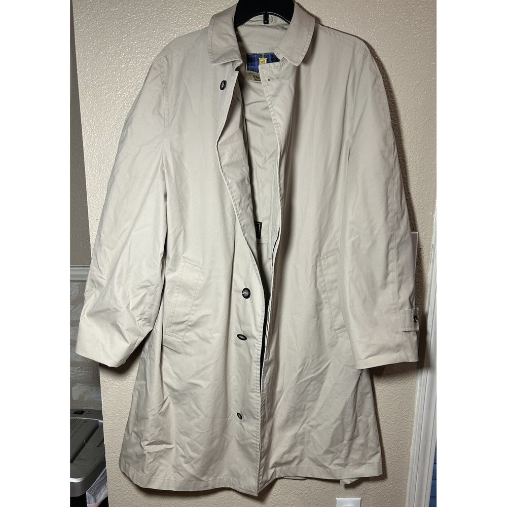 Vtg 1970's Beige Gleneagles trench coat 40R